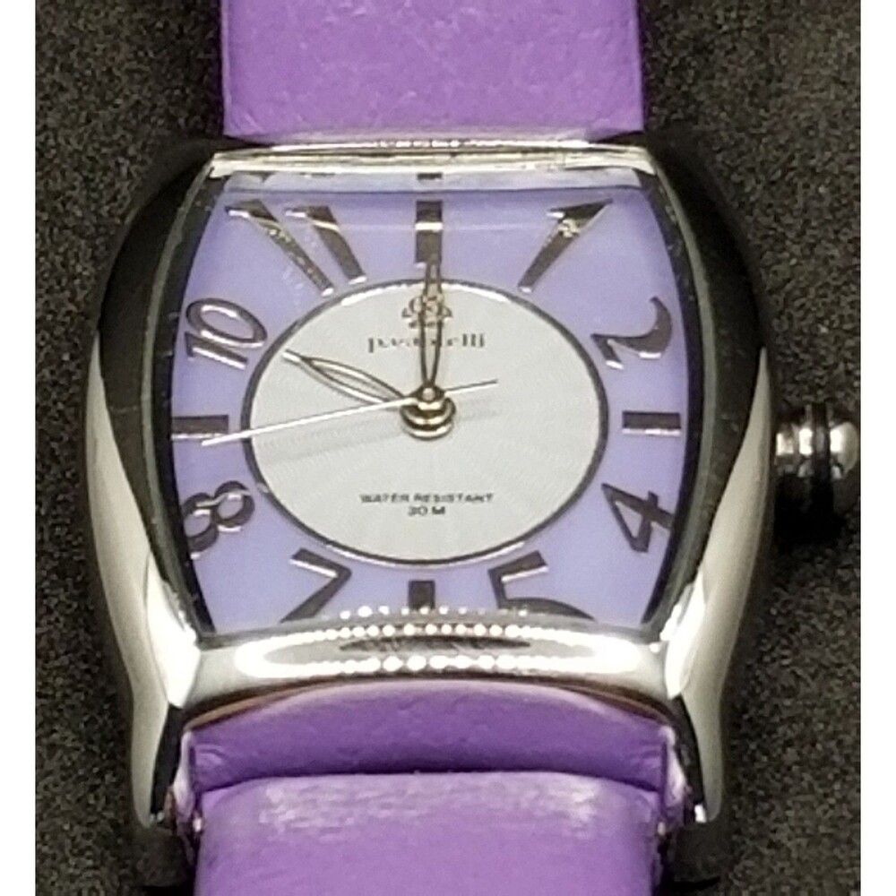 Ladies Pastorelli watch lavender band & face mother of pearl vintage PARTS ONLY